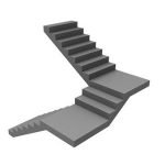 180 Quarter Turn Curved Staircase Configuration
